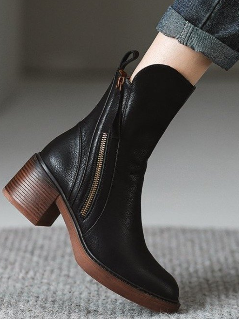 Barbara™ - Block Heel Ankle Boots