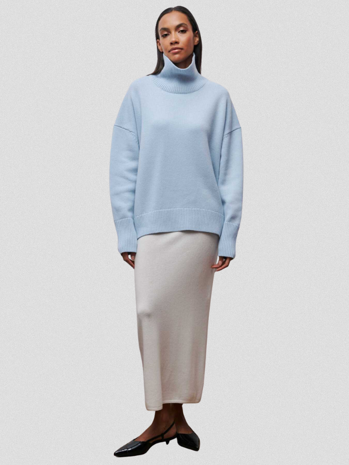Elena™ - High-Collar Knit Sweater
