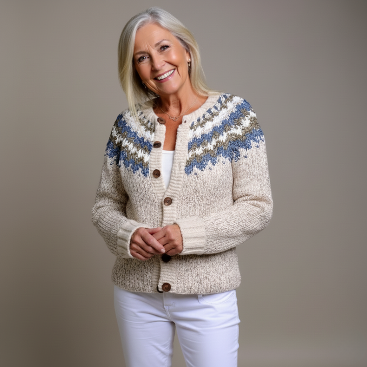 Peyton™ - Retro Icelandic Cardigan