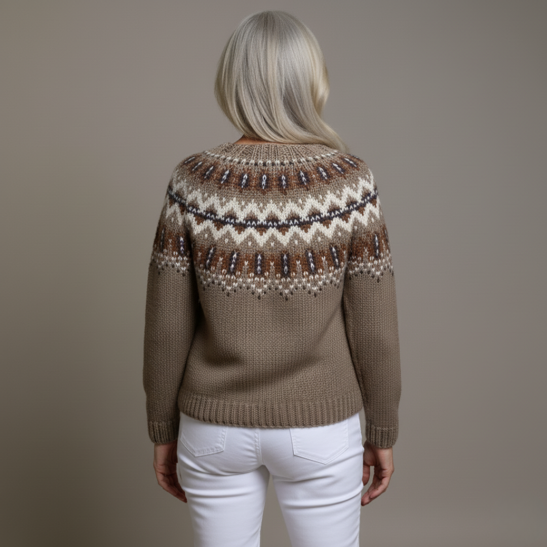 Adeline™ - Retro Icelandic Cardigan