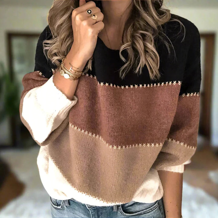 Cecily™ - Stylish Striped Sweater