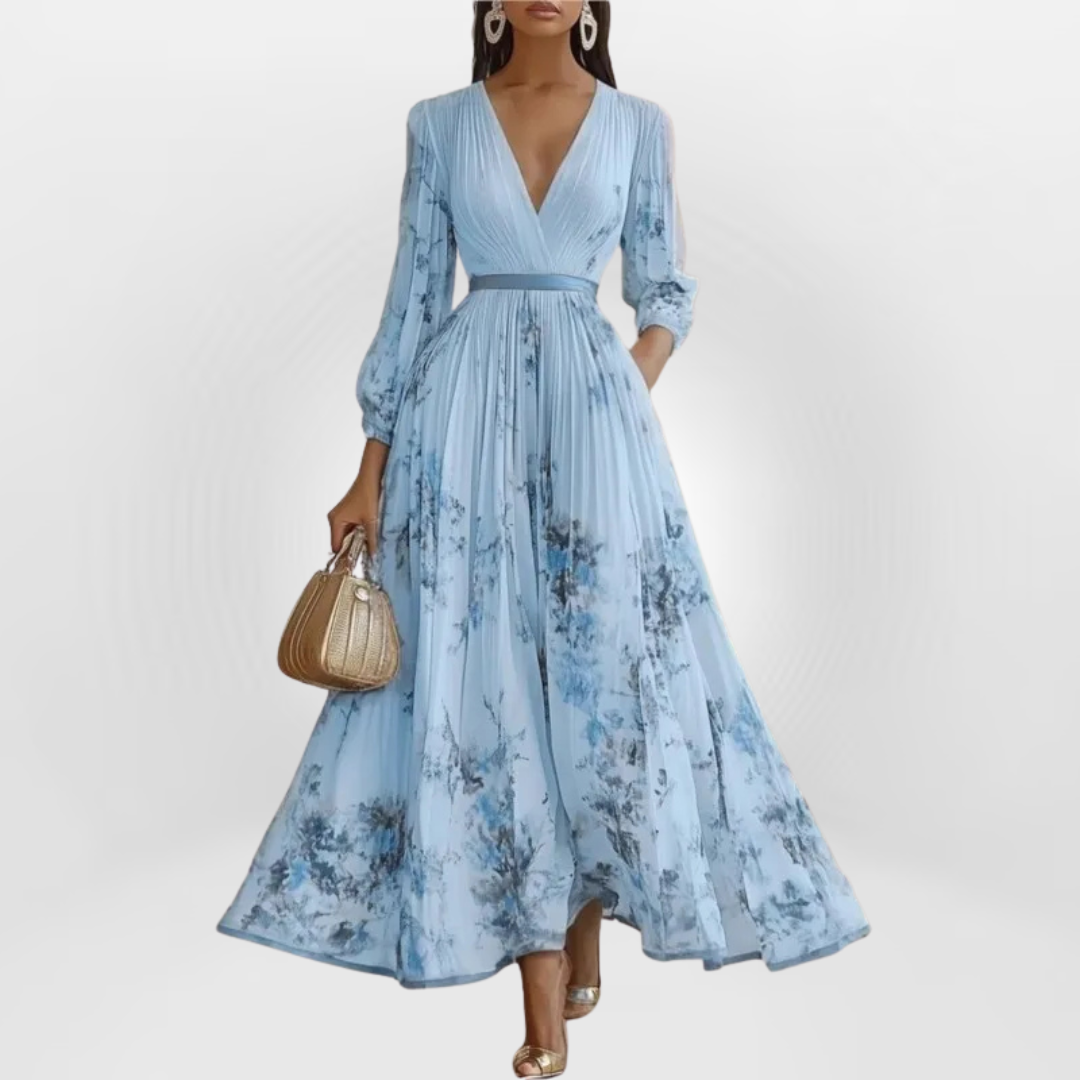 Olivia™ - Dress with Elegant Floral Charm