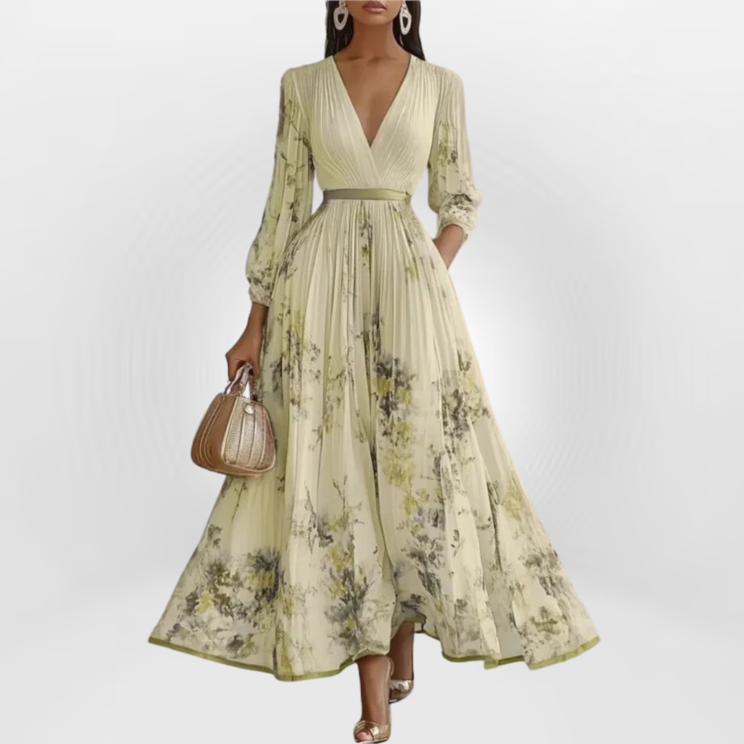 Olivia™ - Dress with Elegant Floral Charm