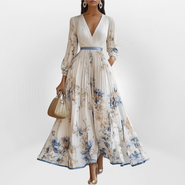 Olivia™ - Dress with Elegant Floral Charm