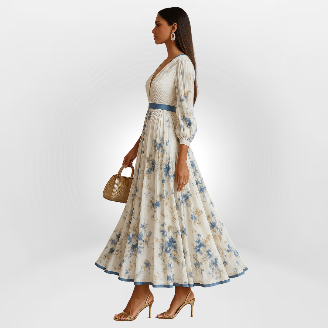 Olivia™ - Dress with Elegant Floral Charm