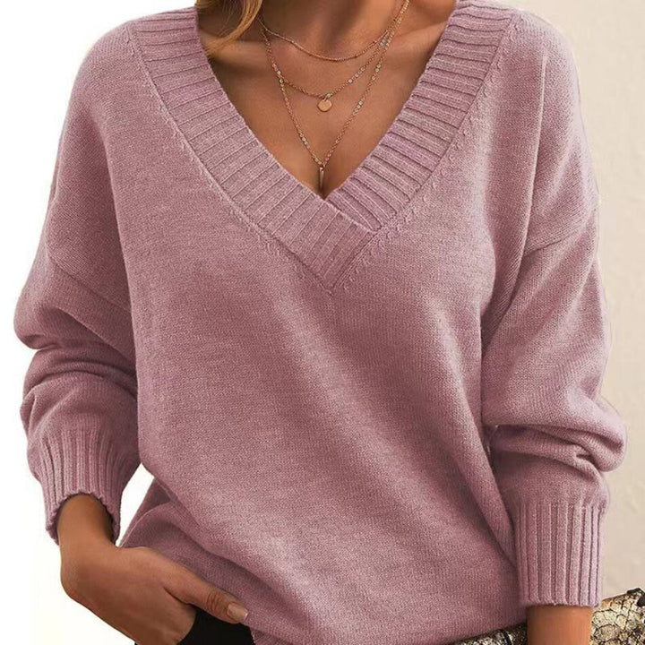 Marjorie™ - Chic V-Neck Sweater