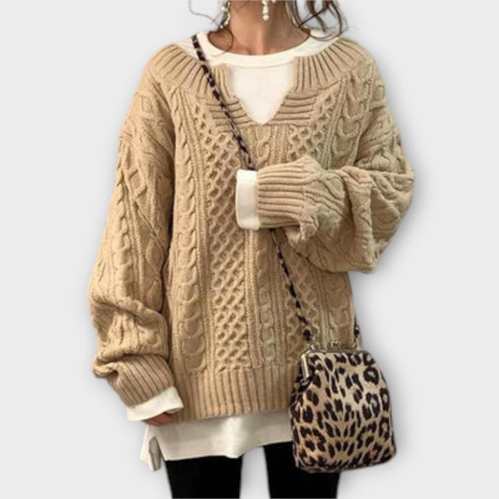 Cozy™ - Oversized Chunky Cable Knit Sweater