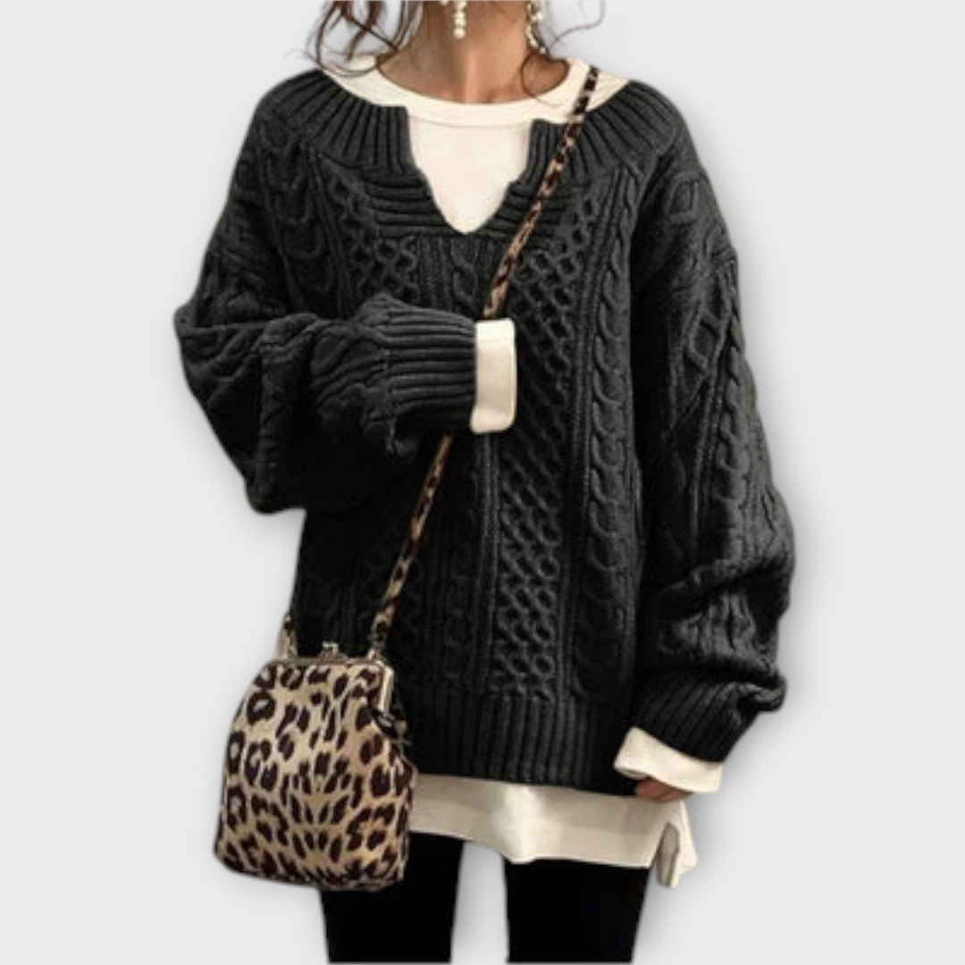 Cozy™ - Oversized Chunky Cable Knit Sweater