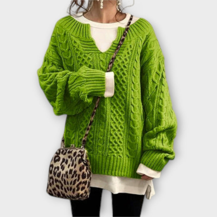 Cozy™ - Oversized Chunky Cable Knit Sweater