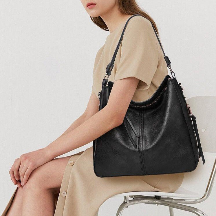 Cecile™ - Chic Leather Tote Bag