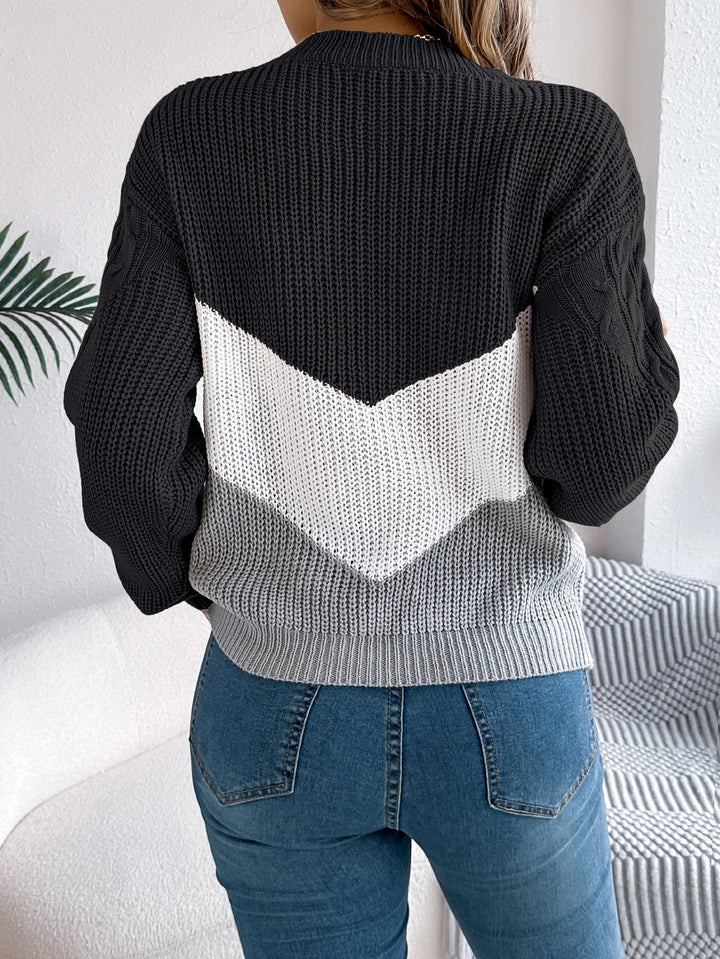 Flora™ - Chevron Stitch Sweater