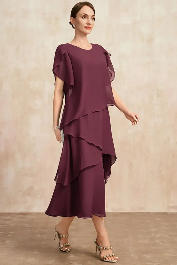Marie™ - Elegant Layered Occasion Dress