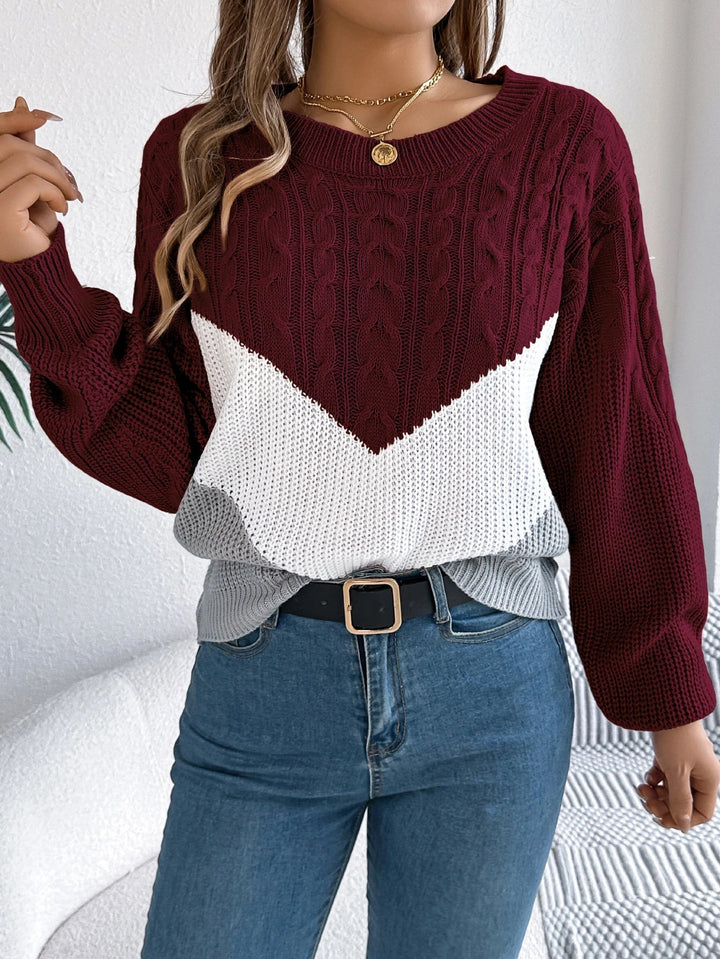 Flora™ - Chevron Stitch Sweater