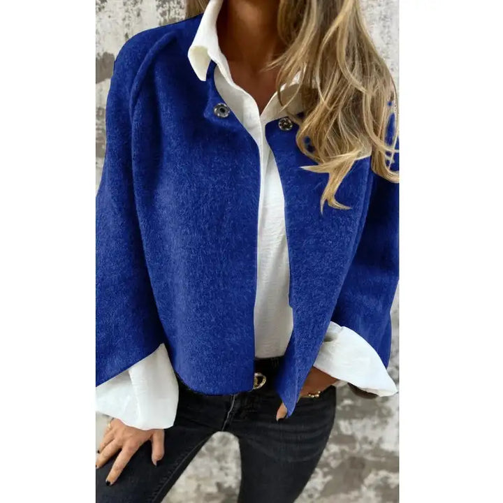 Amalia™ - Cozy Long Sleeve Round Neck Wool Cardigan