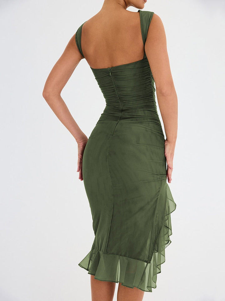 Phoebe™ - Ruffle Midi Dress