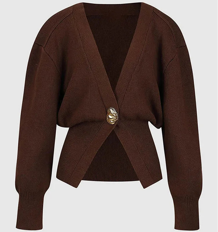 Poppy™ - V-neck Single Button Sweater