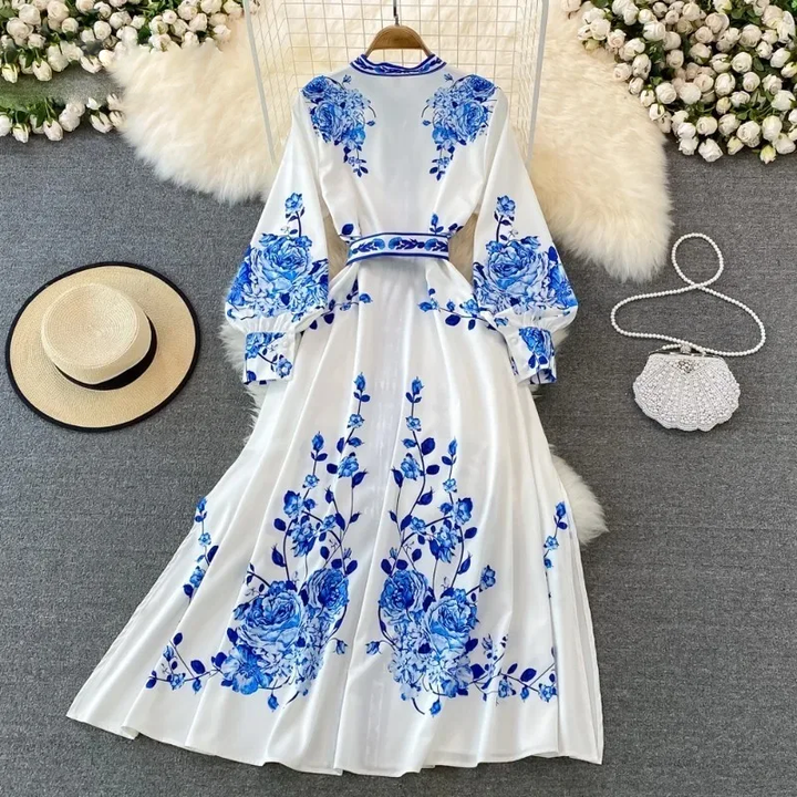 Eliana™ - Regal Blossom Maxi Dress