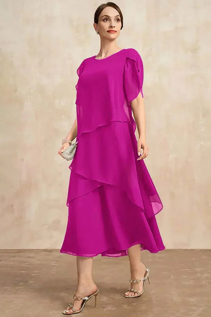 Marie™ - Elegant Layered Occasion Dress