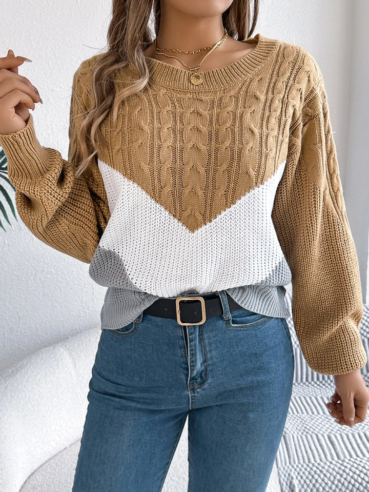 Flora™ - Chevron Stitch Sweater