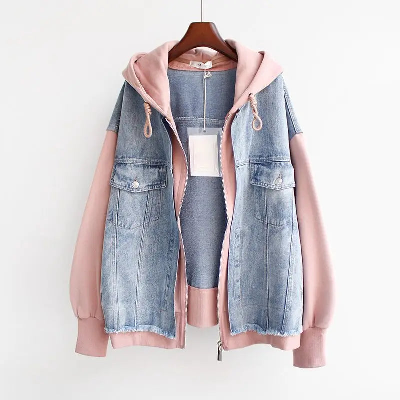 Vivian™ - Denim Hoodie Jacket