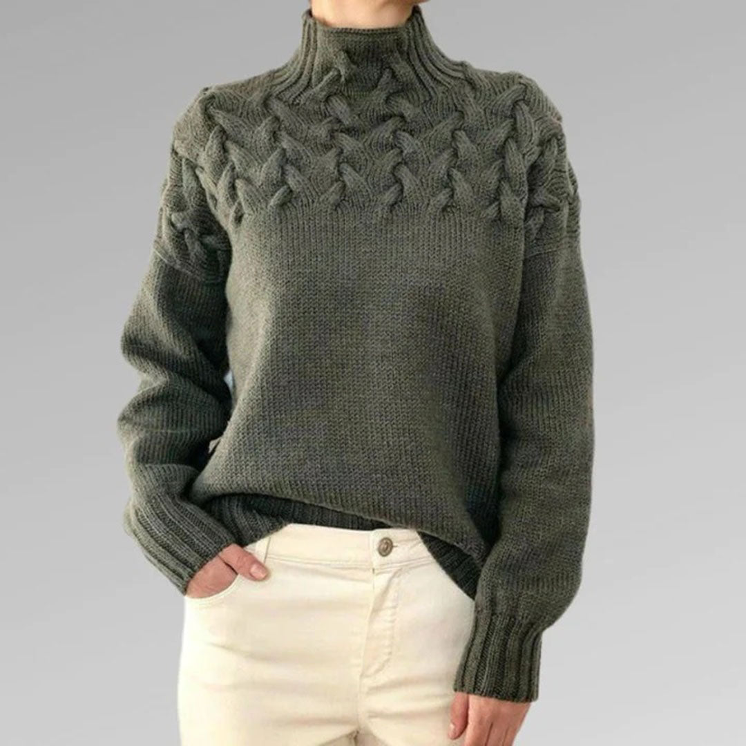 Betty™ - Blush Cable Knit Sweater