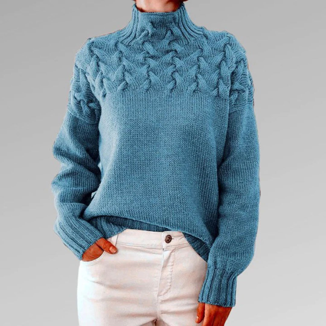 Betty™ - Blush Cable Knit Sweater