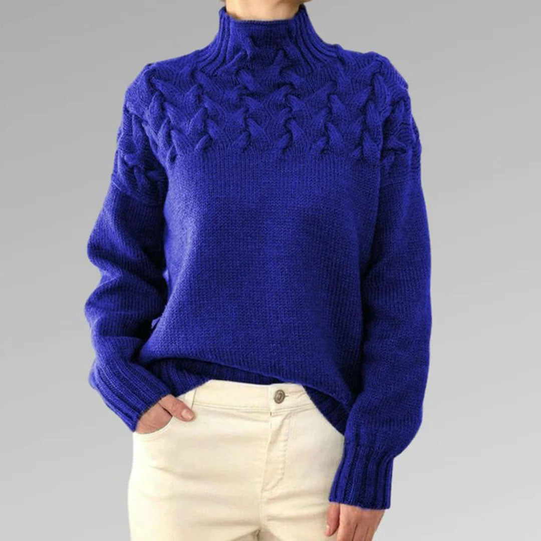 Betty™ - Blush Cable Knit Sweater