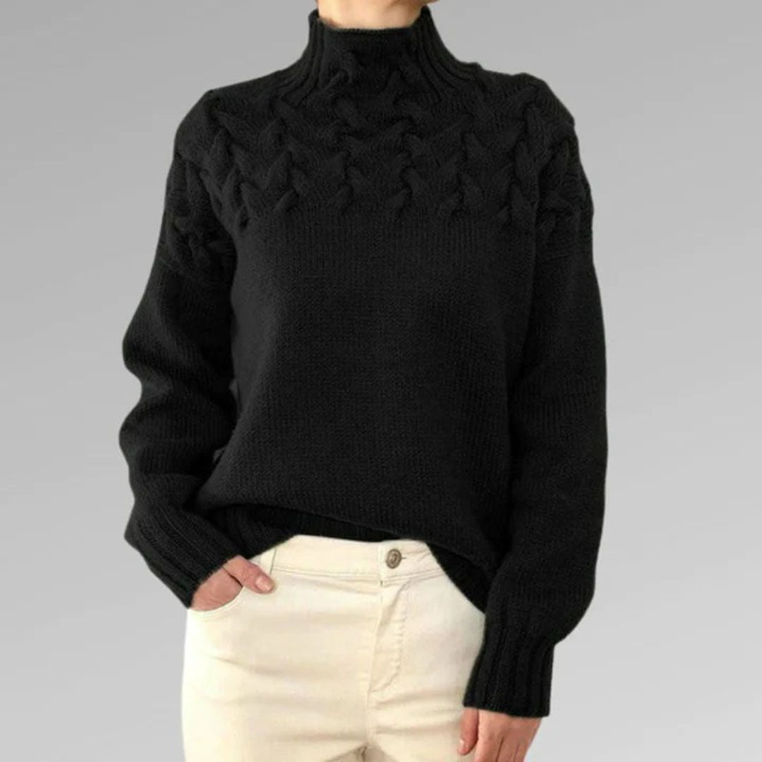 Betty™ - Blush Cable Knit Sweater