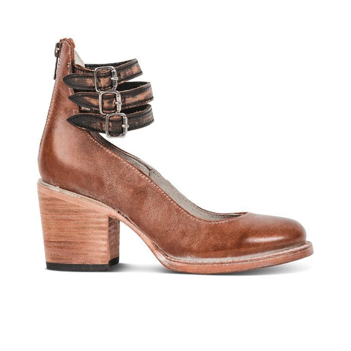 Evelyn™ - Timeless Vintage Leather Heels