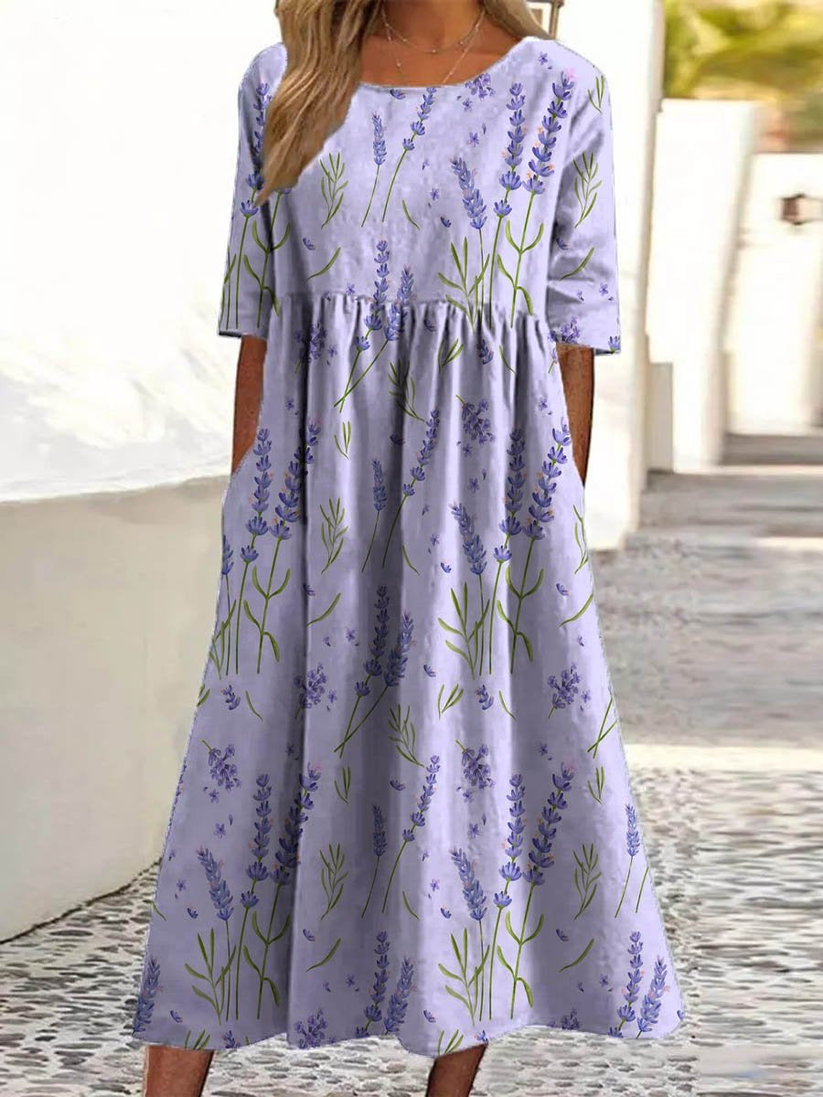 Wendy™ - Embroidered Midi Dress with a Relaxed Fit