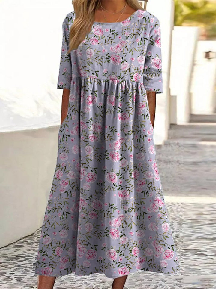 Wendy™ - Embroidered Midi Dress with a Relaxed Fit