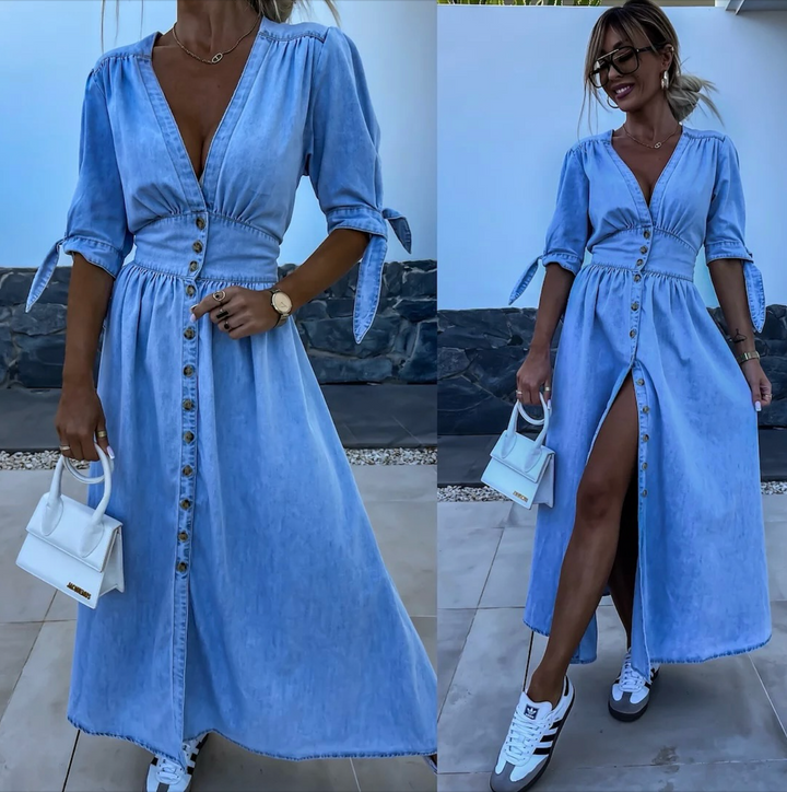 Rachel™ - Radiant Denim Dress
