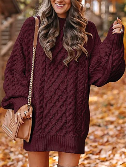 Lenora™ - Cozy Cable Knit Sweater