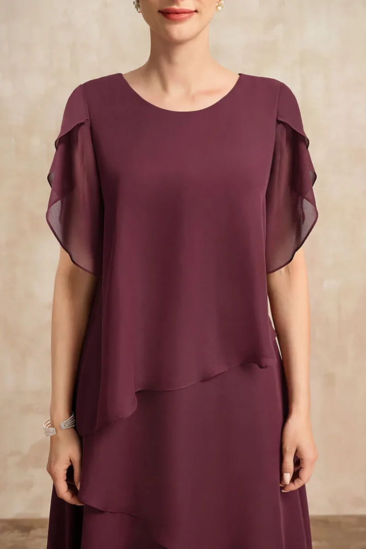 Marie™ - Elegant Layered Occasion Dress