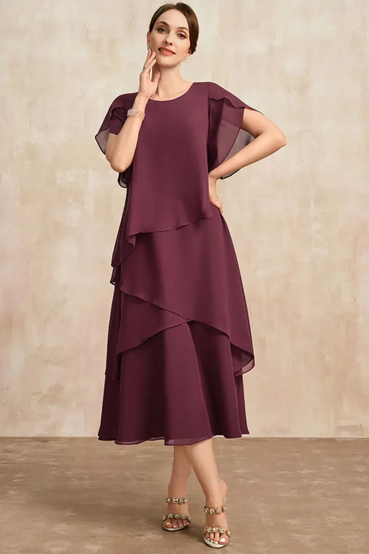 Marie™ - Elegant Layered Occasion Dress