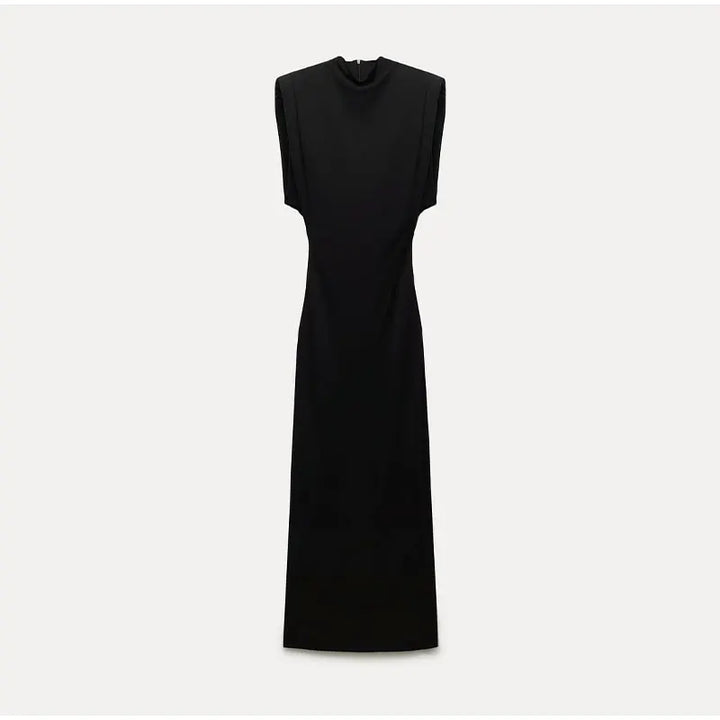 Elsie™ - Elegant Black Midi Dress