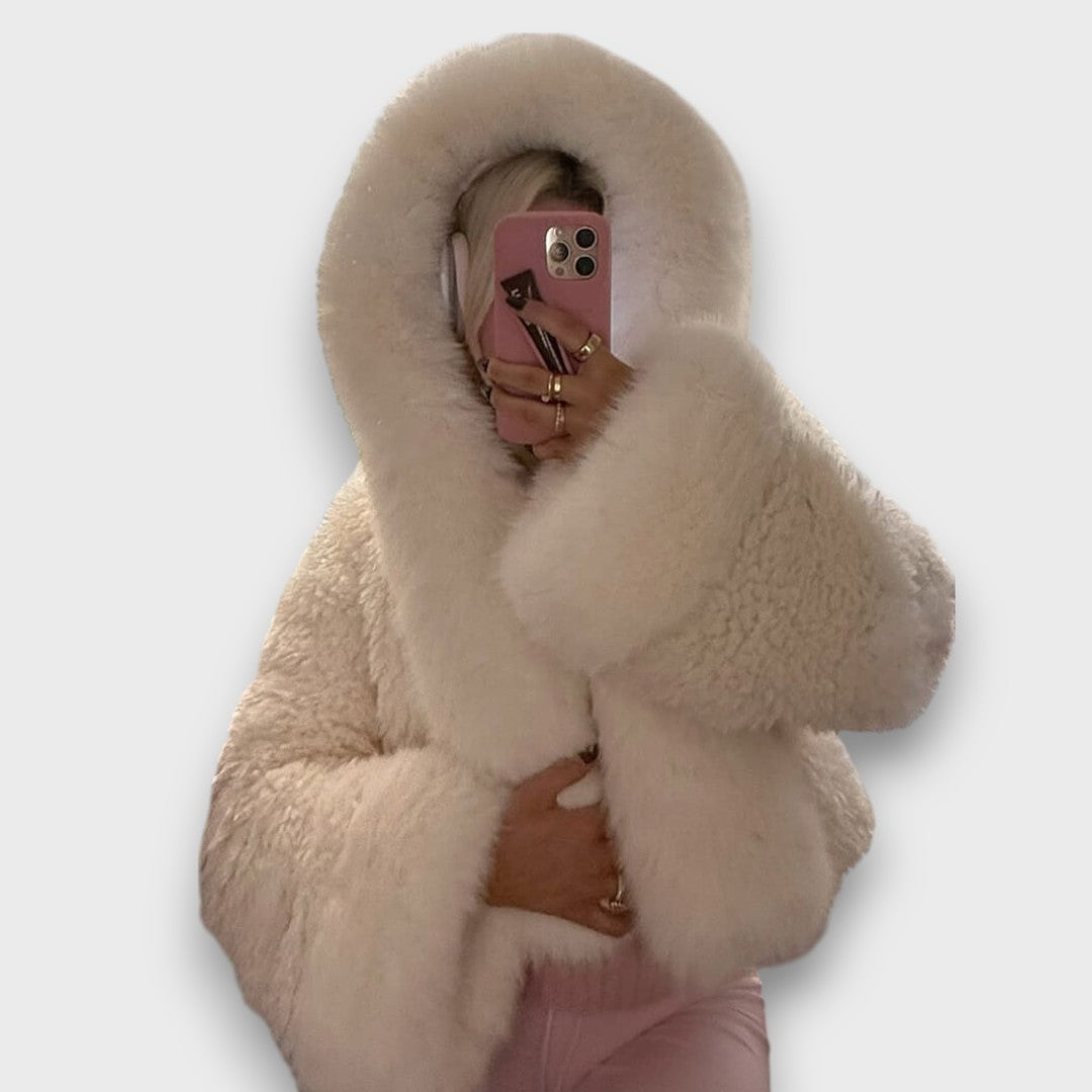 Noeline™ - Hooded Short Faux Fur Jacket
