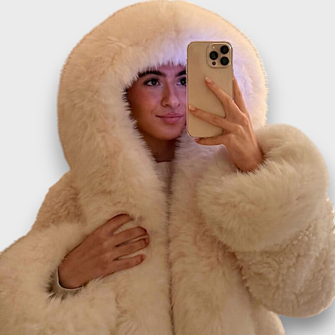 Noeline™ - Hooded Short Faux Fur Jacket