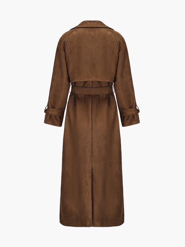 Molly™ - Synthetic Suede Trench Coat
