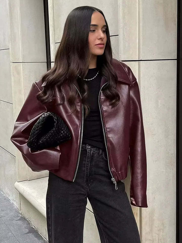 Romy™ - Luxe Leather Jacket