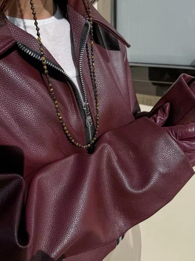 Romy™ - Luxe Leather Jacket