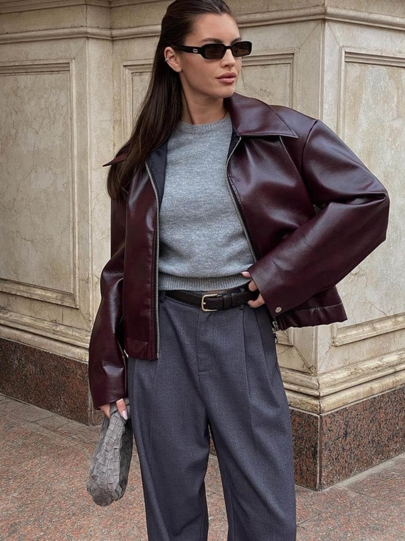 Romy™ - Luxe Leather Jacket