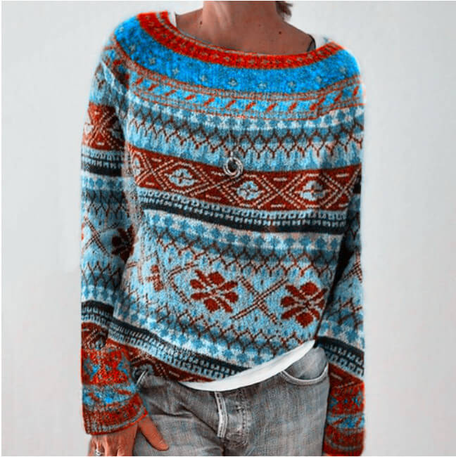 Soley™ - Vibrant Multicolor Pullover Sweater