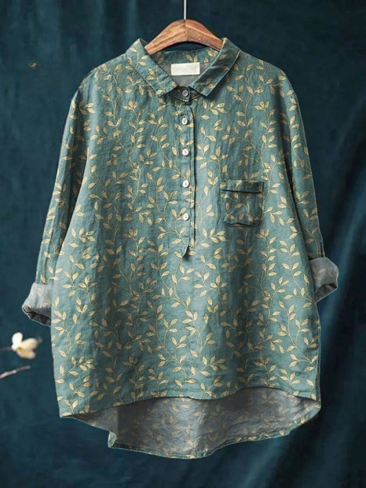 Lina™ - Bright Floral Embroidered Blouse
