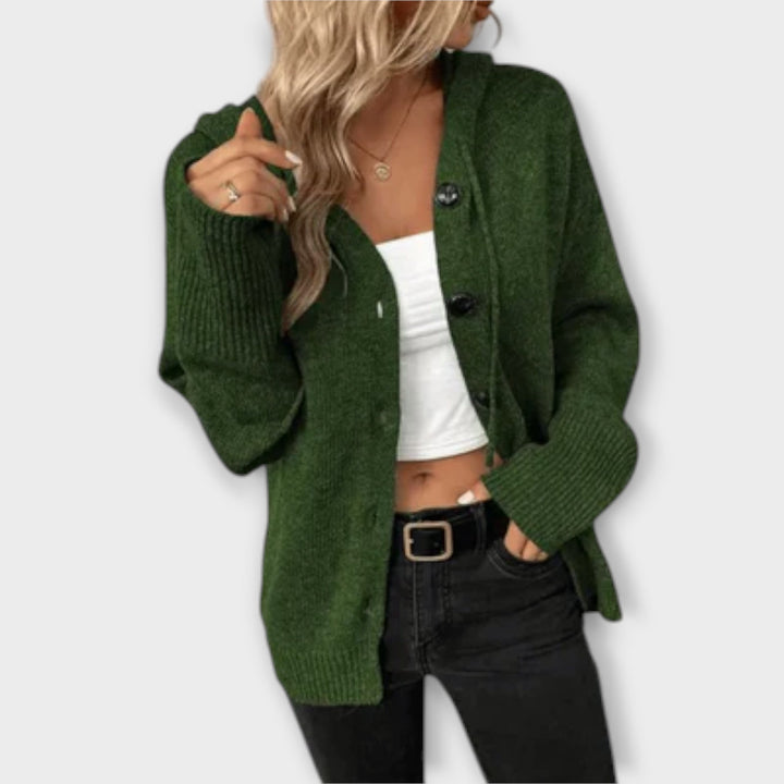 Brittan™ - Knitted Cardigan with Button Front