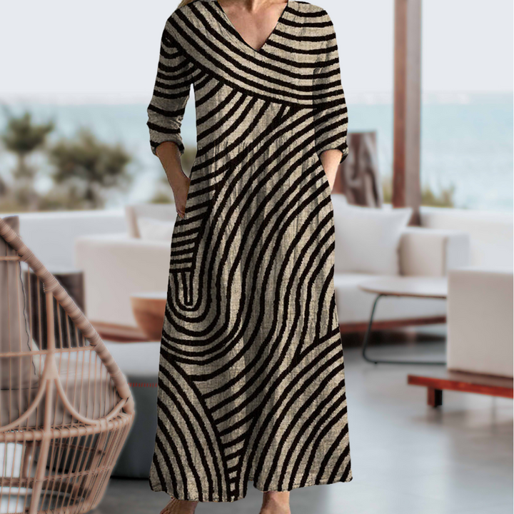 Ayla™ - Retro Striped Dress
