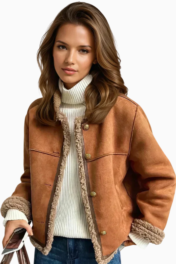 Rosalie™ - Button-Up Sheepskin Jacket