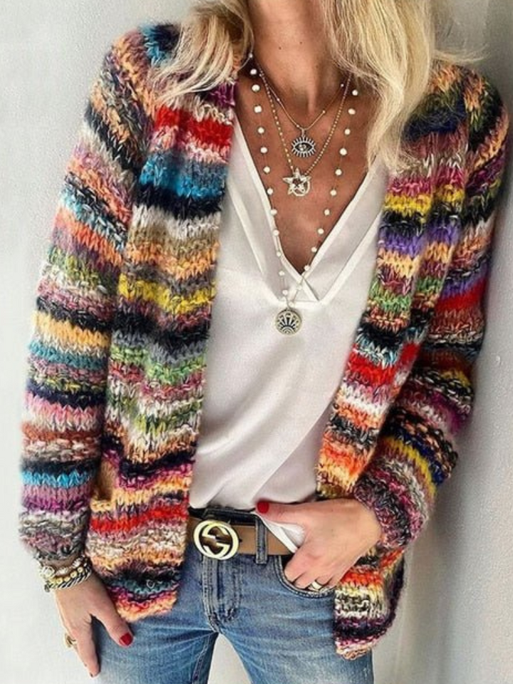 ISA™ - Vibrant Layers Cardigan