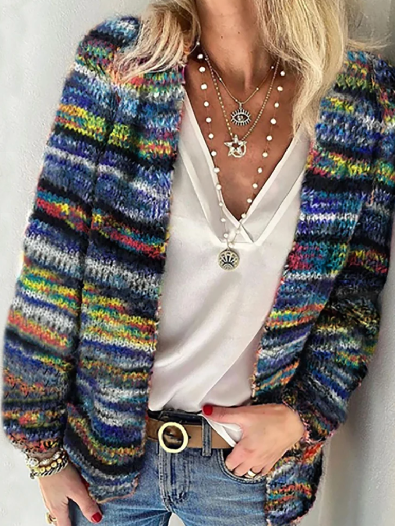 ISA™ - Vibrant Layers Cardigan