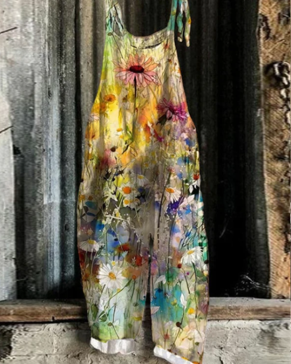 Charlotte™ - Retro Floral Jumpsuit